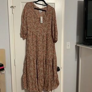 **SOLD** Flower Maxi Dress